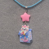 Kitten Cereal Superstars Pendant Necklace