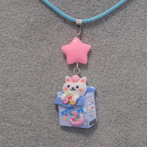 Kitten Cereal Superstars Pendant Necklace