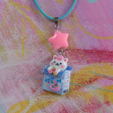 Kitten Cereal Superstars Pendant Necklace