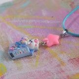 Kitten Cereal Superstars Pendant Necklace