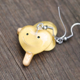Lemon heart popsicle earrings