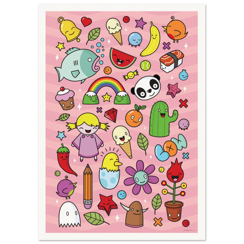 Everything is OK (Pink) - Art Print