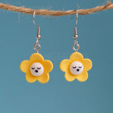 Little snoozing flowers earrings