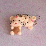 Tigers in Pyjamas earrings