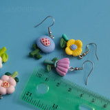 Set of 5 Magic Flower Party earrings