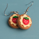 Strawberry Cream Cookie earrings