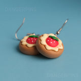 Strawberry Cream Cookie earrings