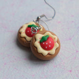 Strawberry Cream Cookie earrings