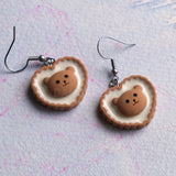 Doodle Cream Tarts earrings