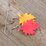 Autumn Maple Leaves earrings