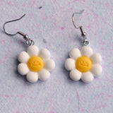 Socially awkward flower earrings