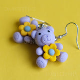 Friendly Flower Bears earrings