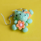 Friendly Flower Bears earrings