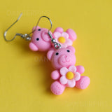 Friendly Flower Bears earrings