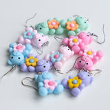 Friendly Flower Bears earrings