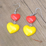 Candy Heart Drops earrings