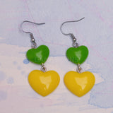 Candy Heart Drops earrings