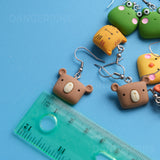 Extra cute animal heads earrings