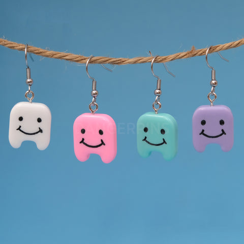 Clean teeth earrings