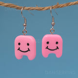 Clean teeth earrings