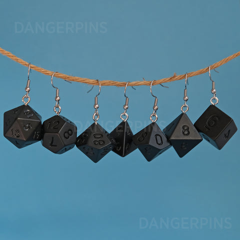 Black ice of Doom RPG  earrings