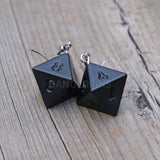 Black ice of Doom RPG  earrings