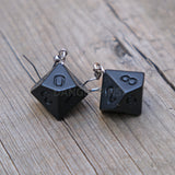 Black ice of Doom RPG  earrings