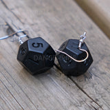 Black ice of Doom RPG  earrings