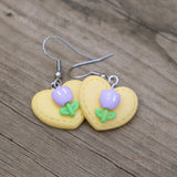 A Heart and Tulips earrings