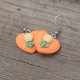 A Heart and Tulips earrings