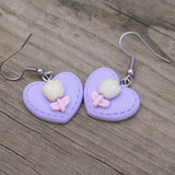 A Heart and Tulips earrings