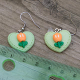 A Heart and Tulips earrings