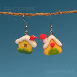 Cosy Gingerbread Cottages earrings