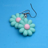 Radiating candy flowers earrings