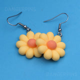 Radiating candy flowers earrings