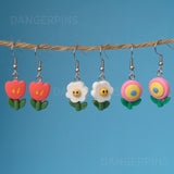 My Little Garden earrings - 3 pair set