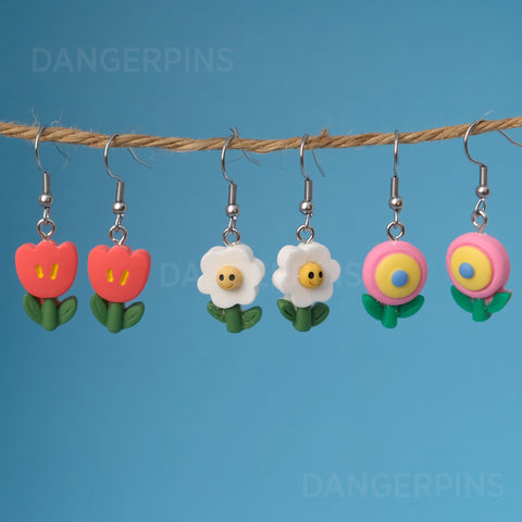 My Little Garden earrings - 3 pair set