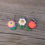 My Little Garden earrings - 3 pair set