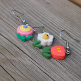 My Little Garden earrings - 3 pair set