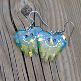 Melty Sparklehearts earrings