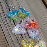 Melty Sparklehearts earrings