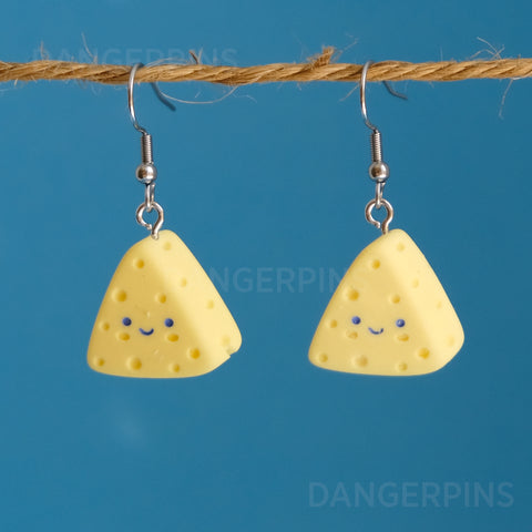 Happy Little cheese earrings