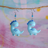 Lovely Blue Dinosaurs Earrings