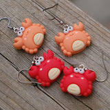 Admiral Snips, the Brave Explorer crab earrings