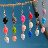 Scary Skull Cascade earrings