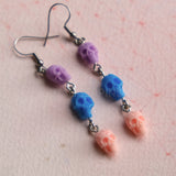 Scary Skull Cascade earrings