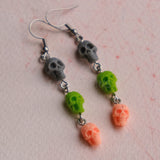 Scary Skull Cascade earrings