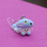 Happy Mushroom Children earrings