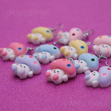 Happy Mushroom Children earrings