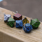 Large Ornamental RPG dice earrings